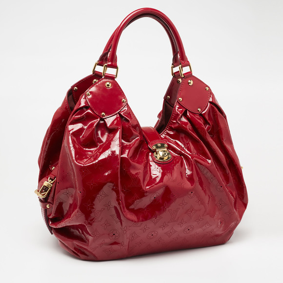 LOUIS VUITTON Cerise Mahina Patent Leather Surya XL Bag - Picture 3 of 9